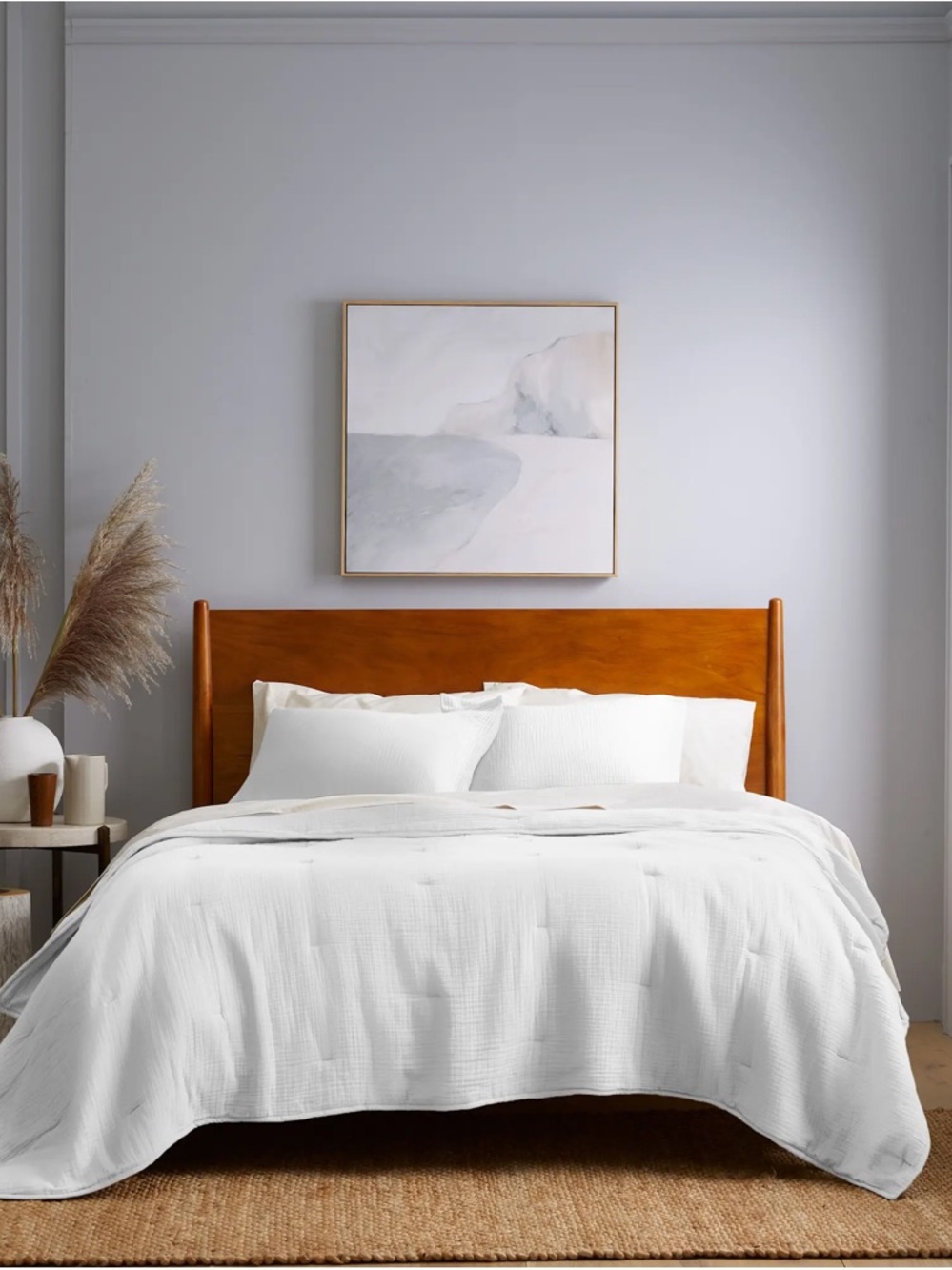 New Quince Organic Airy Gauze Dream Quilt King/CalKing - Ivory MSRP $169.90